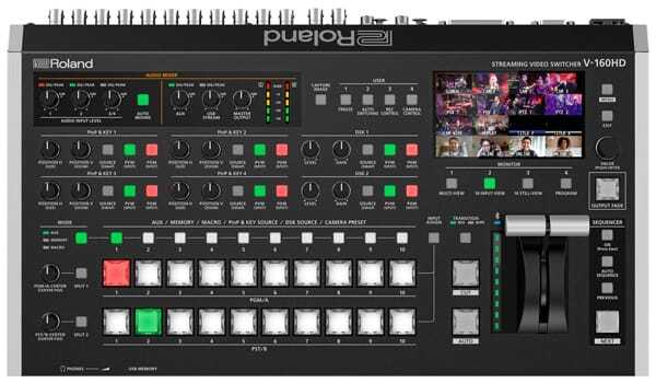 roland video switcher hire Roland V160 HD Streaming Video Switcher roland vision mixer hire v160HD rent video switcher wavefx